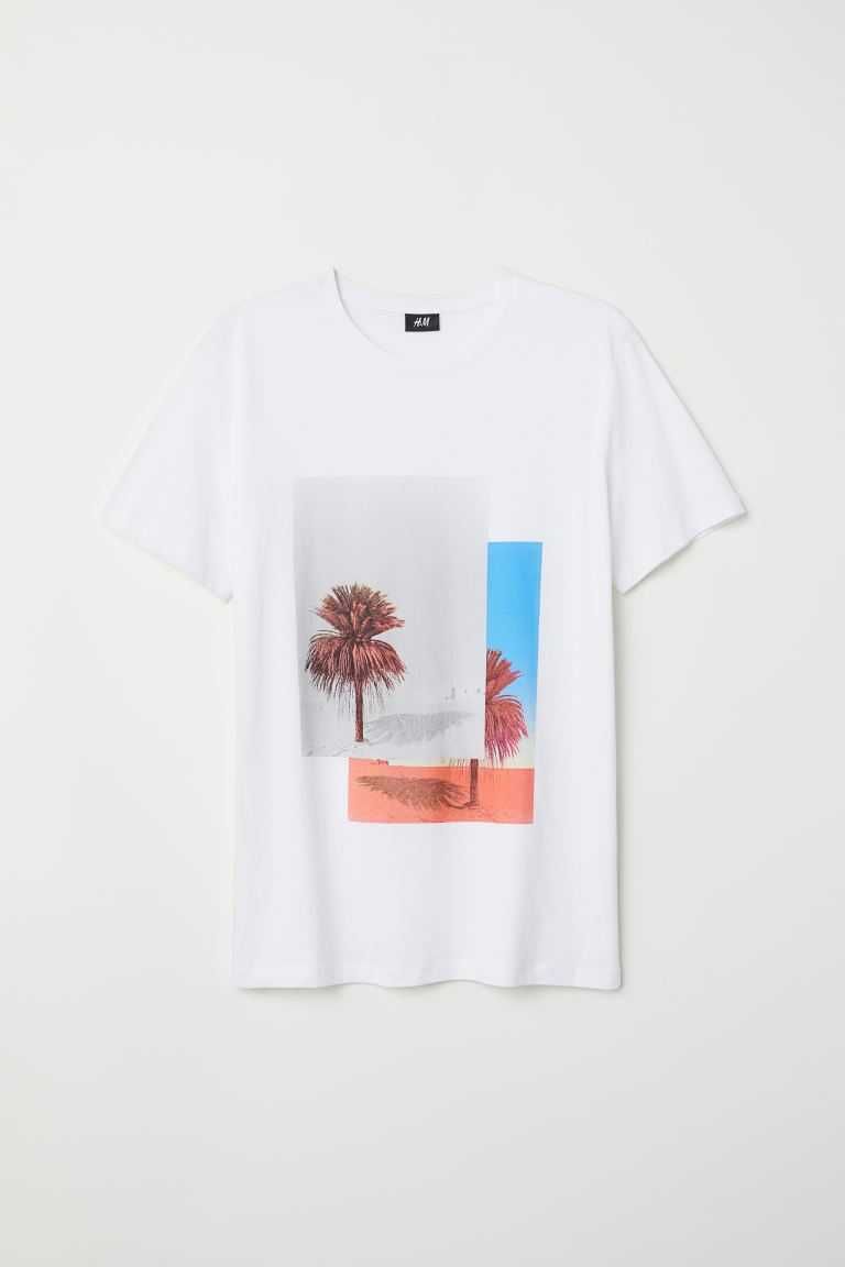 Tricou H&M pentru barbati/baieti 'Palm Tree' marimea L nou si ieftin
