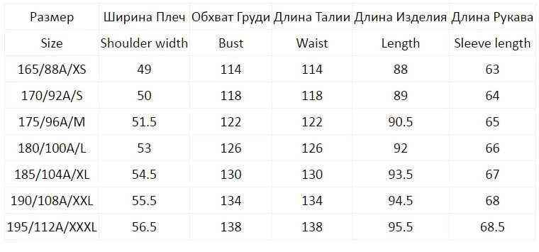 Куртка с начесом