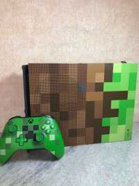 Xbox One S Minecraft Edition +подарок 8 игр