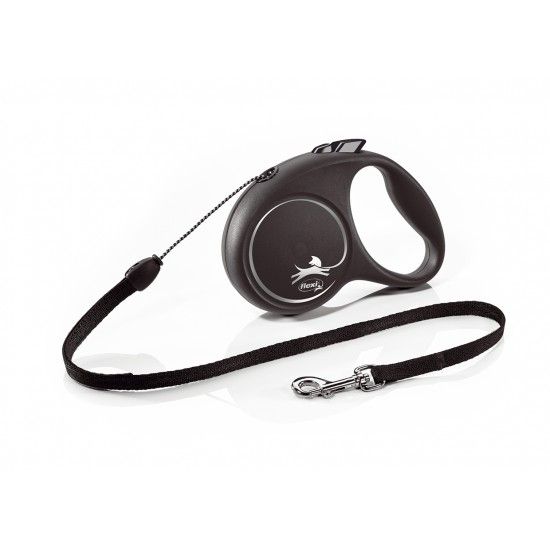 Flexi Black Design S въже 5 метра до 12 кг