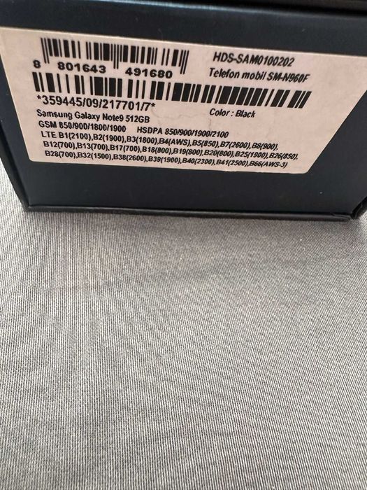 Samsung Note 9 Negru 512GB 8GB RAM Liber de retea