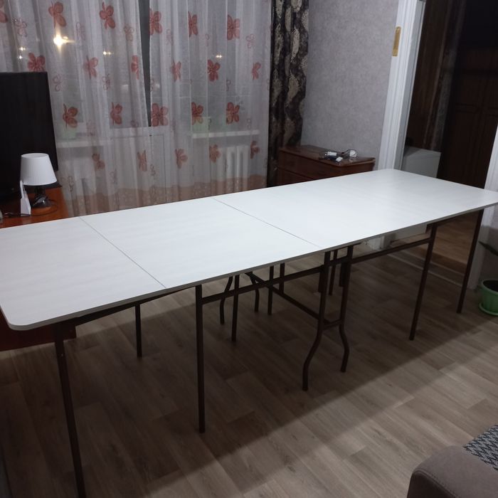 стол-трансформер 3м, дерево, каркас из металла