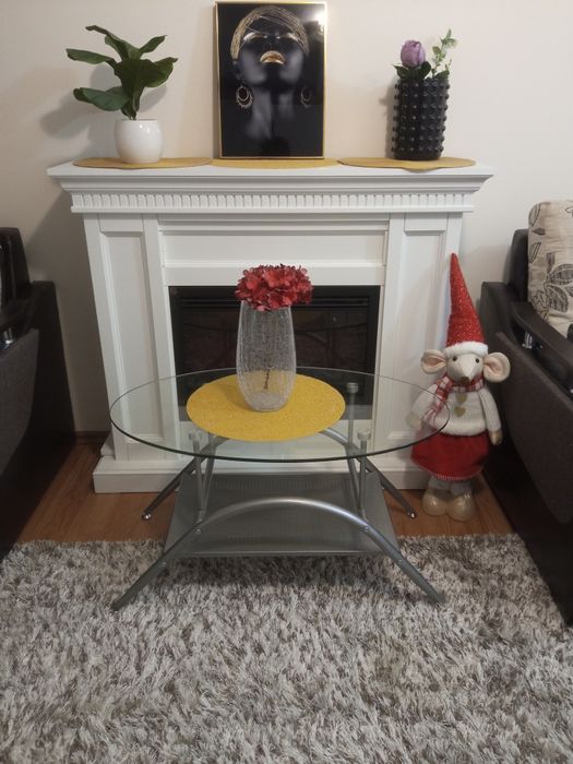 Măsuță sticlă 80/50/50