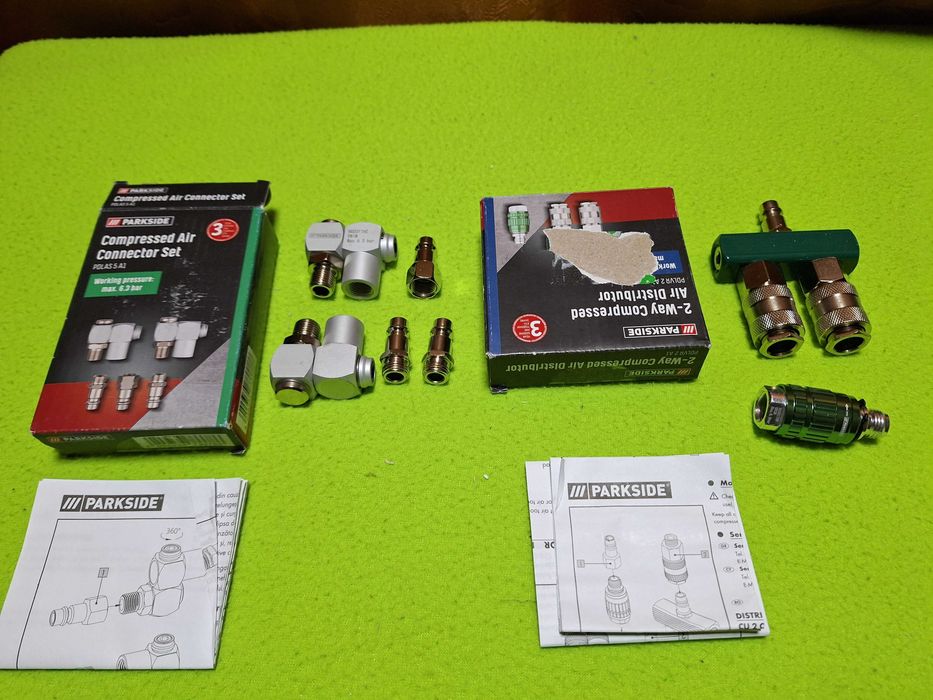 Set accesorii aer comprimat, Distribuitor si regulator de presiune