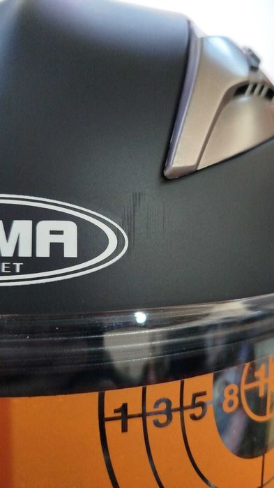 Casca Moto YEMA YM-925, Modulară, Vizier Dublu, Neagra mat, S