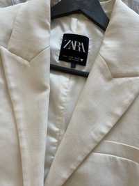 Пиджак белый однобортный