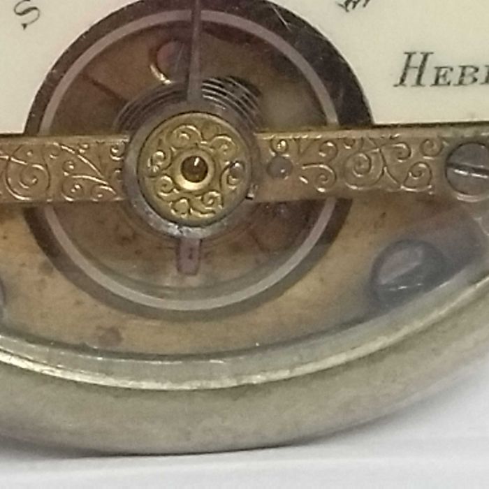 HEBDOMAS 8-дневен, швейцарски джобен часовник, профилактиран,перфектен