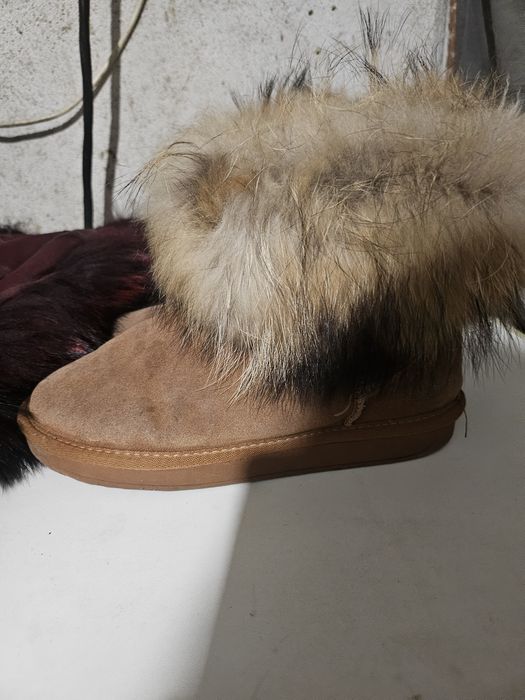 Ботуши естествена кожа и пух