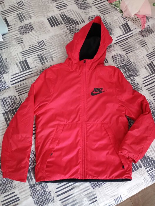 Детско яке Nike JKT HD Fleece Lined Red