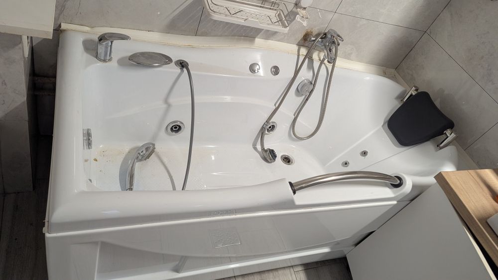 Cadă baie, vană hidromasaj cu dus incorporat  170x80cm