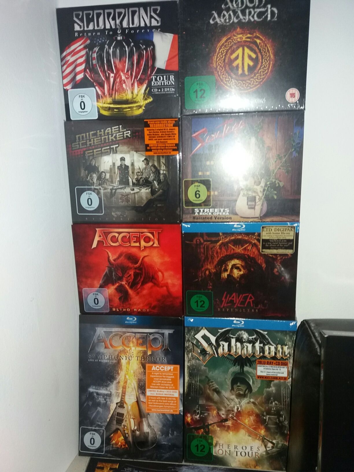 Оригинални дискове Dio,W.A.S.P.,Metallica,Twisted Sister,Sepultura