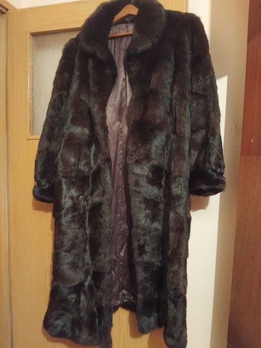 Палто естествен косъм