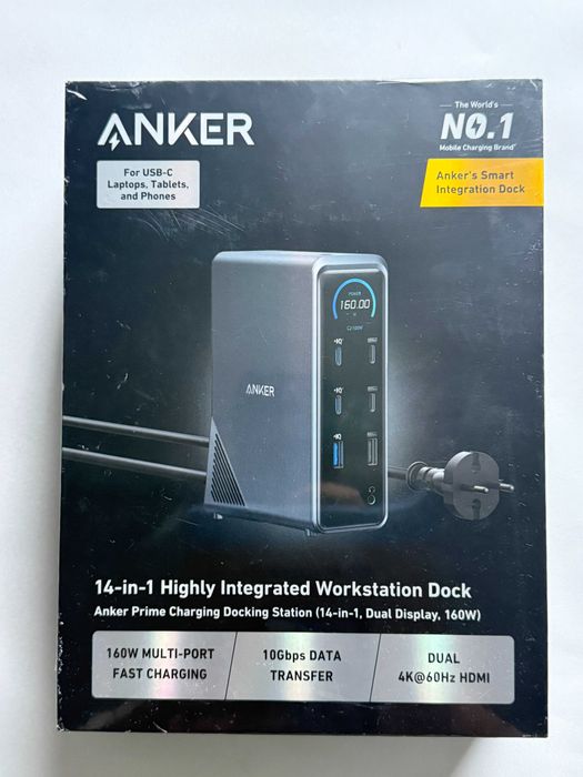 Anker Prime charging dock 14-in-1 port with 160W 10gbps data