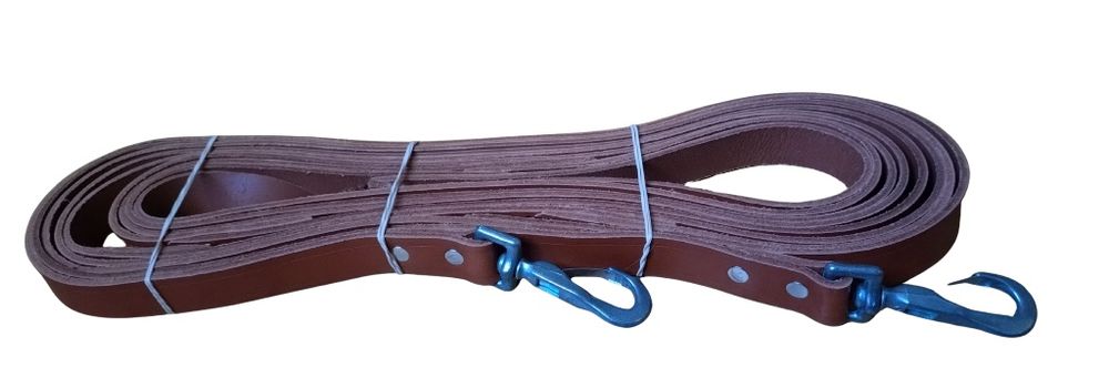 Поводи за кон естествена кожа, бланк, хром - различни дължини