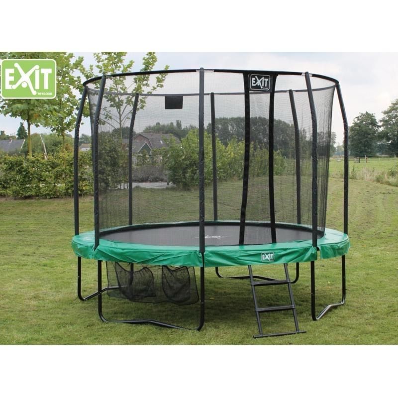 Батут EXIT JumpArena с сеткой и лестницей, отличное состояние