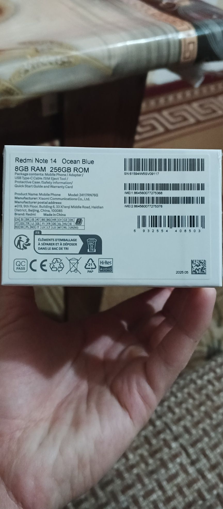 Redmi note 14 yengi 8/256 160$