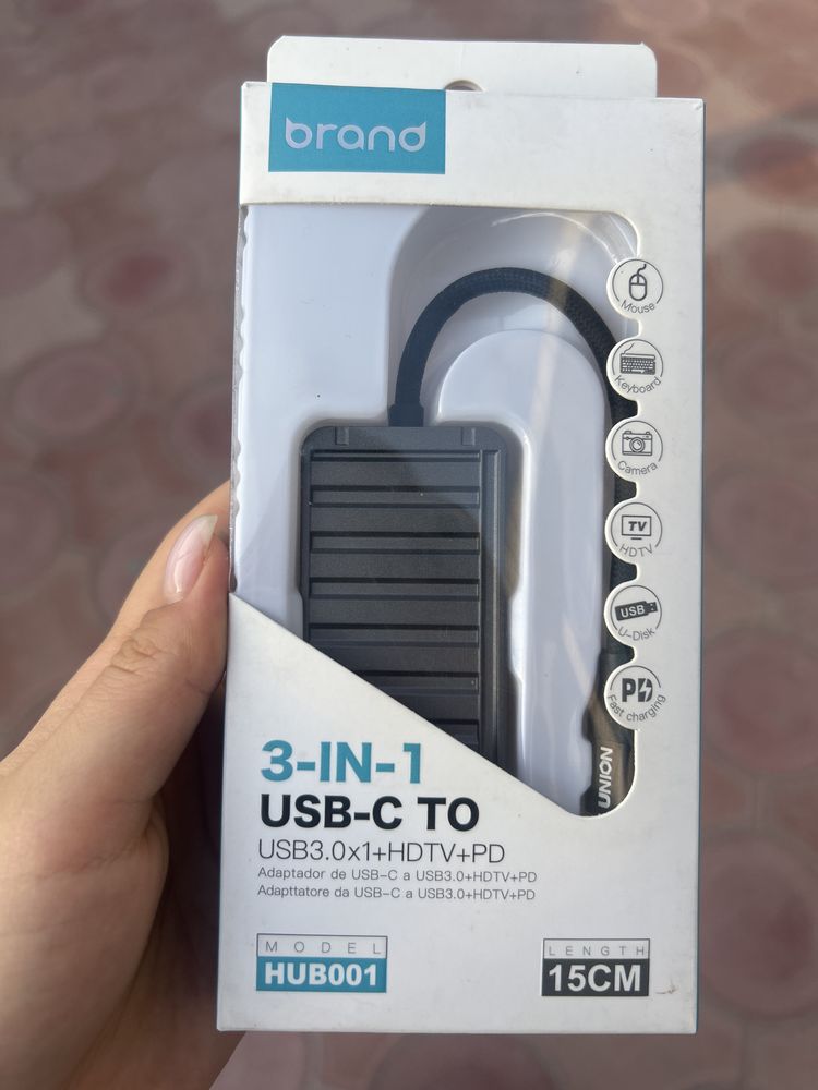 Переходник адаптер с type-c