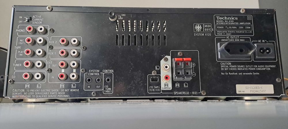 Technics SU X 120 amplificator nu scoate sunet