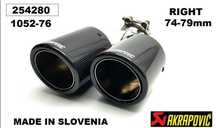 Накрайник Ауспух - Akrapovic двоен - 76мм 1052-76 R