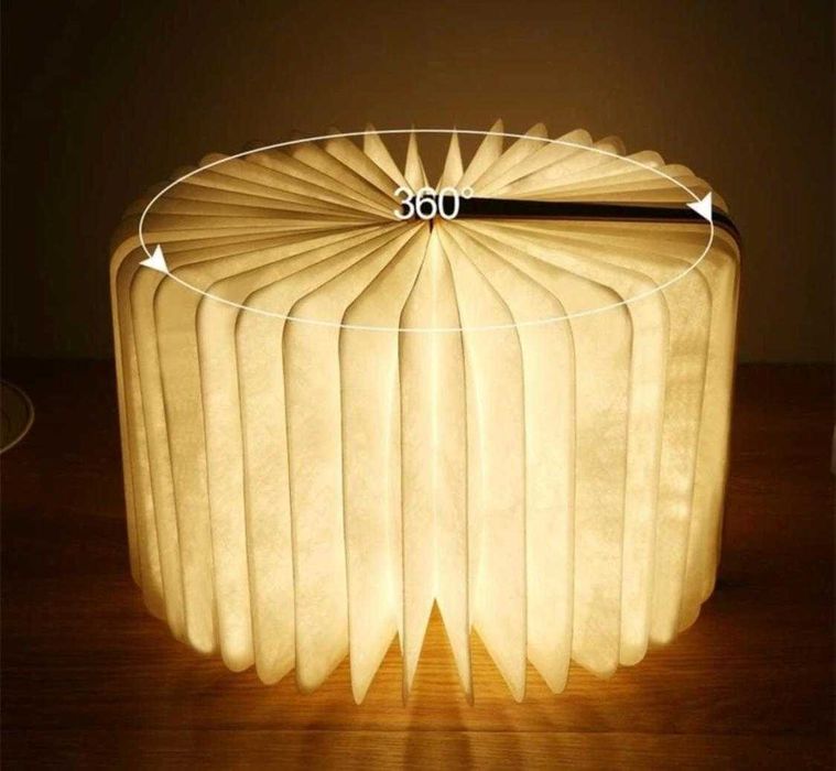 Lampa LED tip carte, accesoriu decorativ, lemn, maro, 14 cm x 11.5 cm