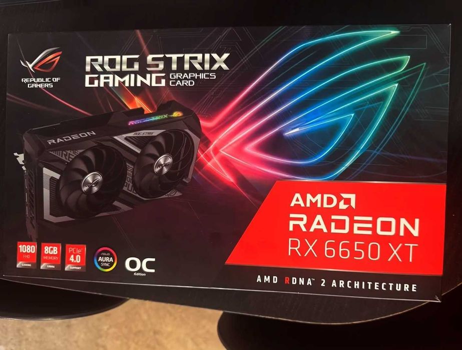 Asus Rog Strix RX 6650 XT OC Edition 8GB GDDR6 Sigilata