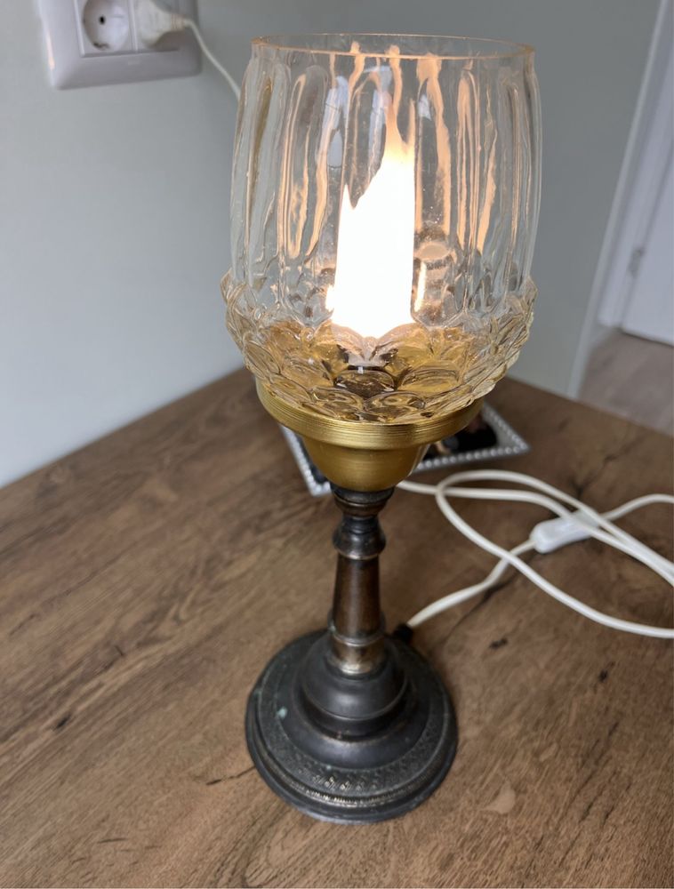 Veioza Vintage, alama,bronz, art deco, clasic, funcțională