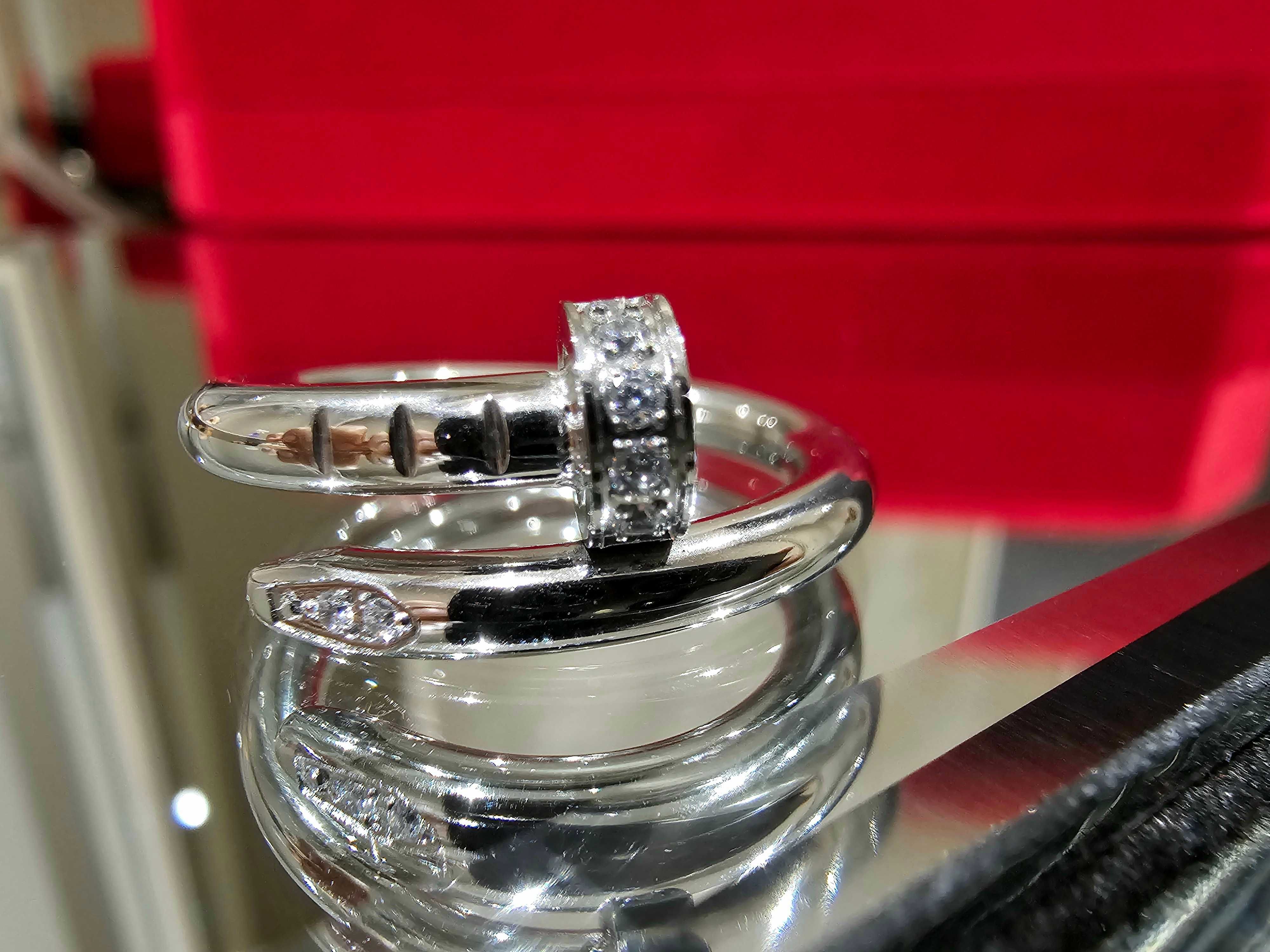 CARTIER Nail Juste un Clou Classic Silver Diamonds Пръстен Пирон