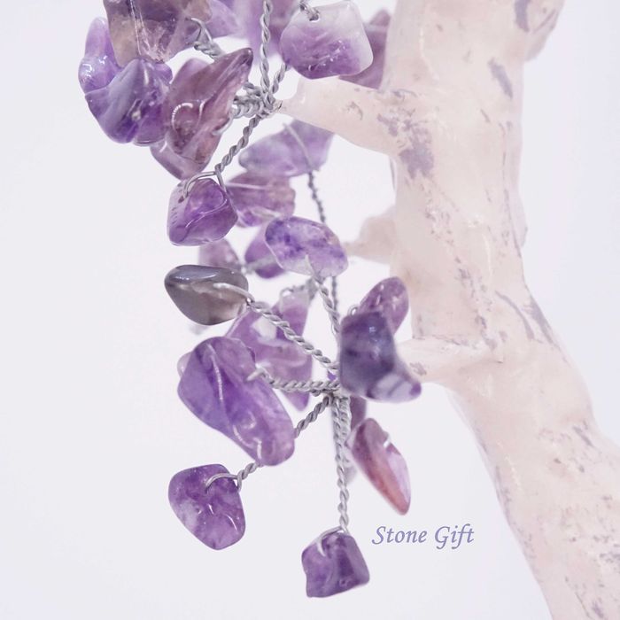 Дръвче Аметист Сърце, Подарък Коледа, Подарък Нова Година