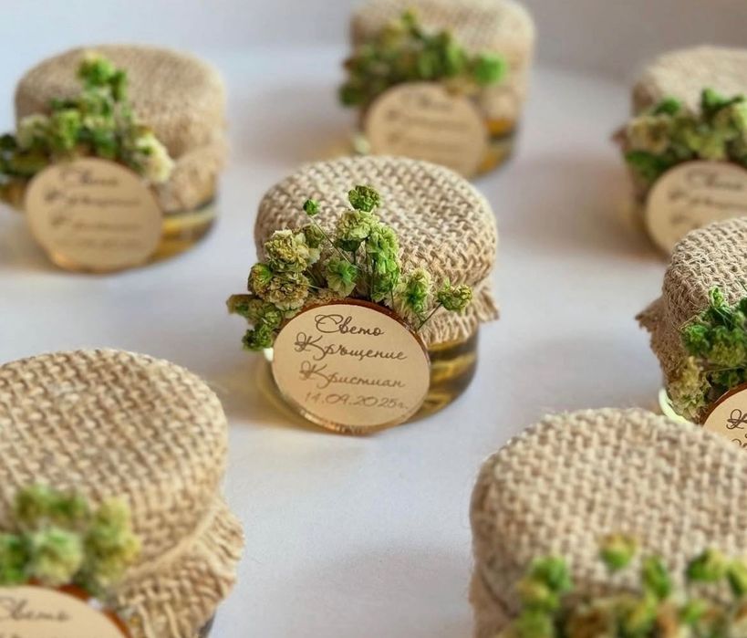 Подаръци за гости- сватба, погача, кръщене, рожден ден, бал