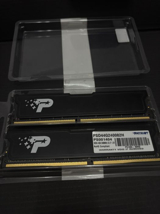 Оперативная память Patriot 8gb(4-4) DDR4 2400MHz