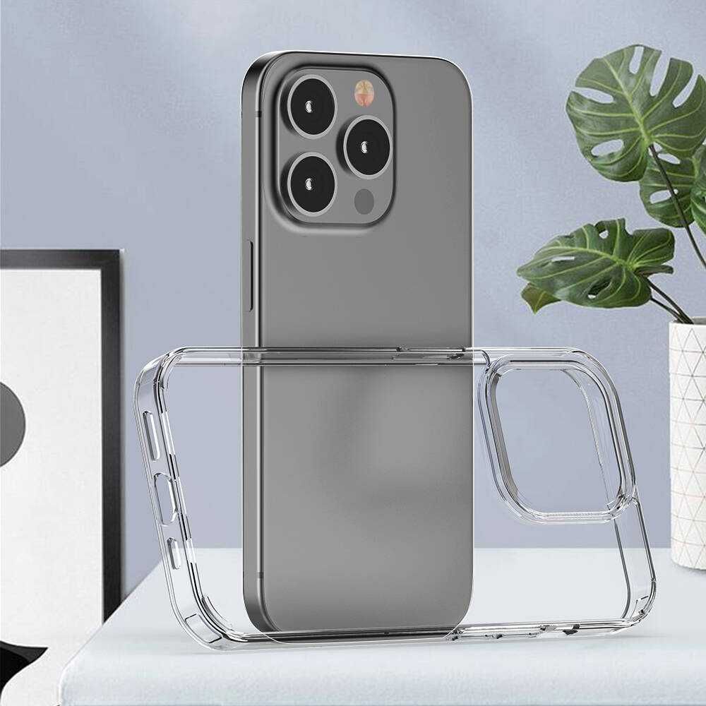 Apple iPhone 16 15 14 13/12 Удароустойчив Прозрачен Кейс с Твърд Гръб