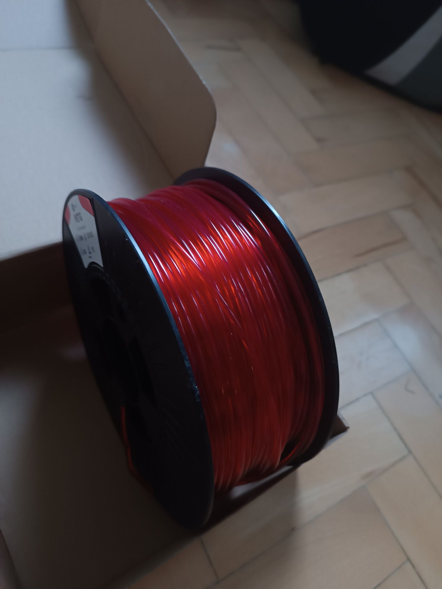 Филамент за 3D принтер 3DJake Red Transparent, PETG, 2,85mm