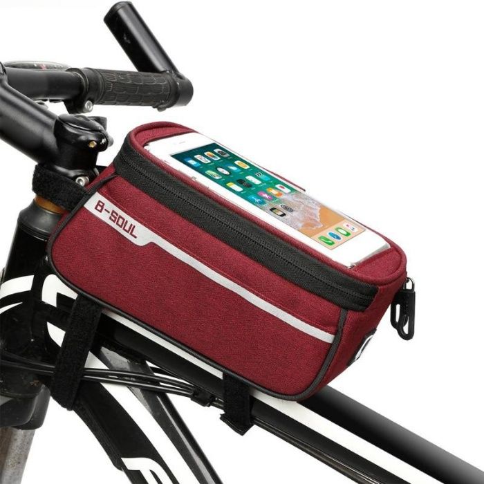 B-Soul borseta cadru bicicleta telefon mare 6 inch