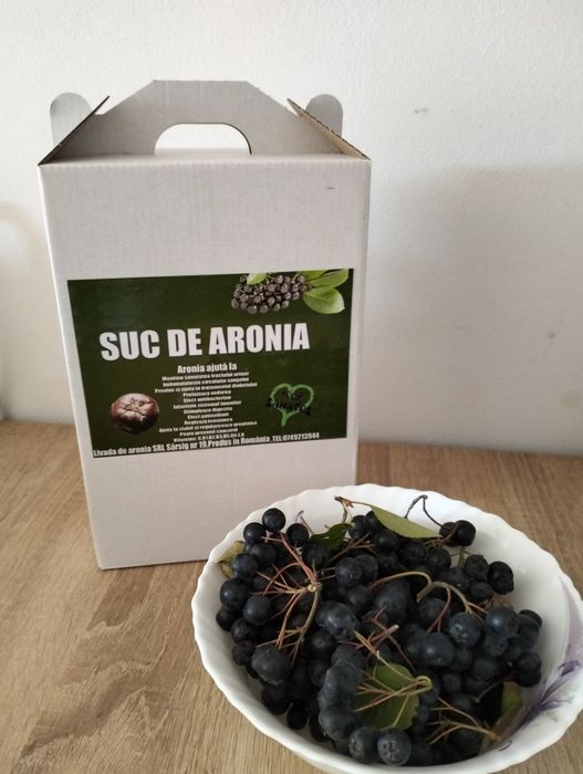 Suc aronia presat la rece 3 litri