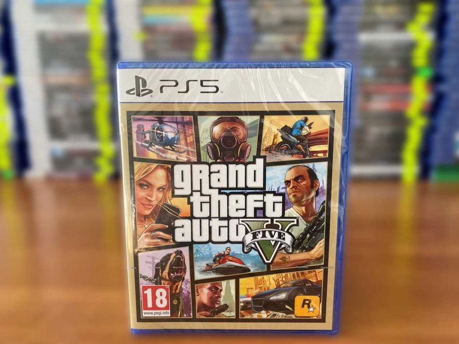 НОВЫЙ диск GTA V PS5/ Grand Theft Auto 5/ ГТА Пс5 Большой Выбор Игр