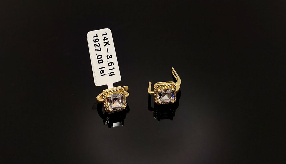 Bijuteria Royal cercei din aur 14k 3.51 gr