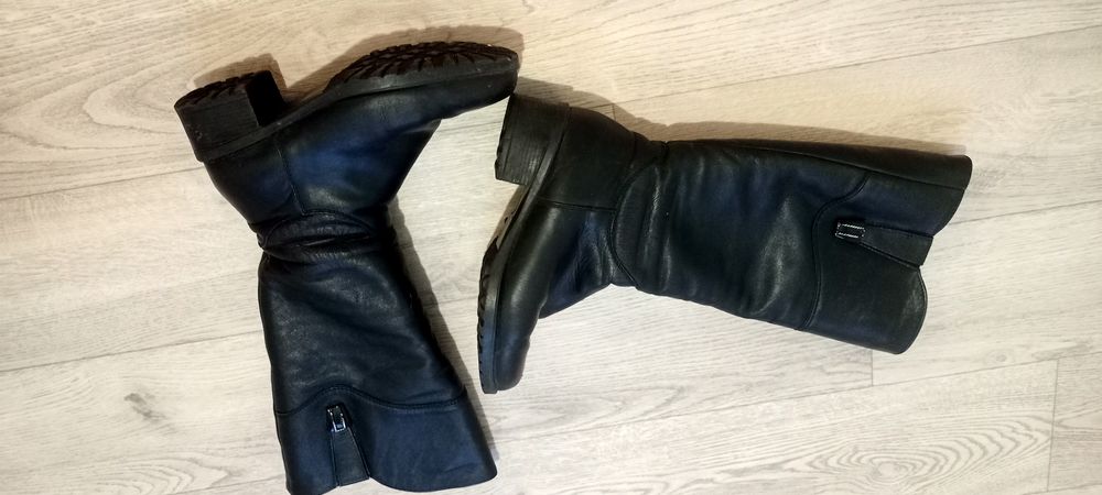 Сапоги женские зима кожа размер 40