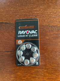 Батерии за слухов апарат RAYOVAC 312  филтри накрайници четка стик
