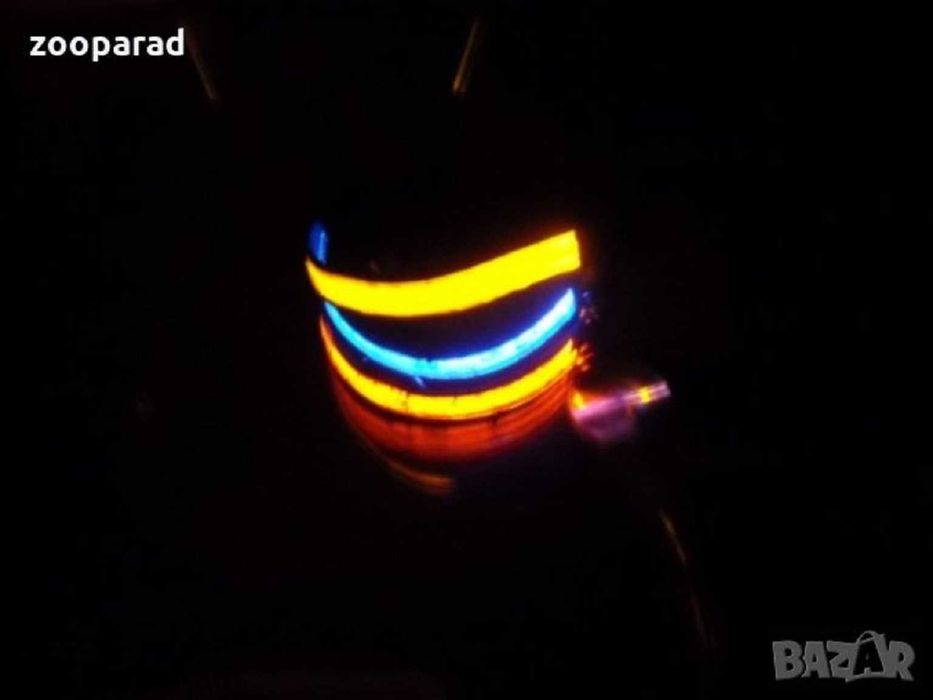 USB зареждащи се LED нашийници. Три режима на светене.