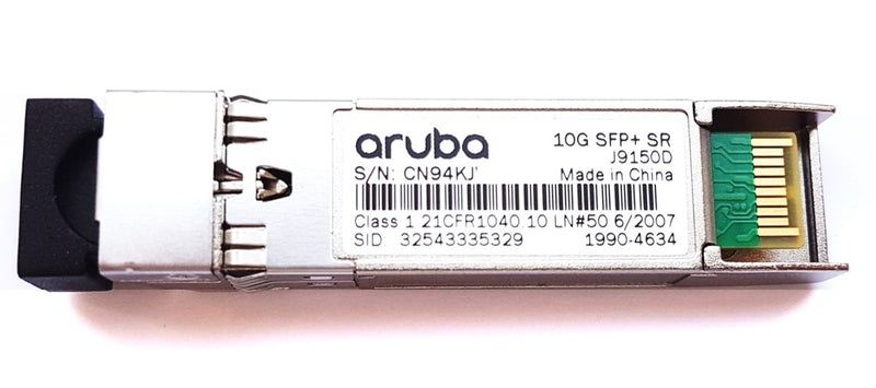 HPE J9150D Трансивер Aruba 10G SFP+ LC SR 300m MMF XCVR