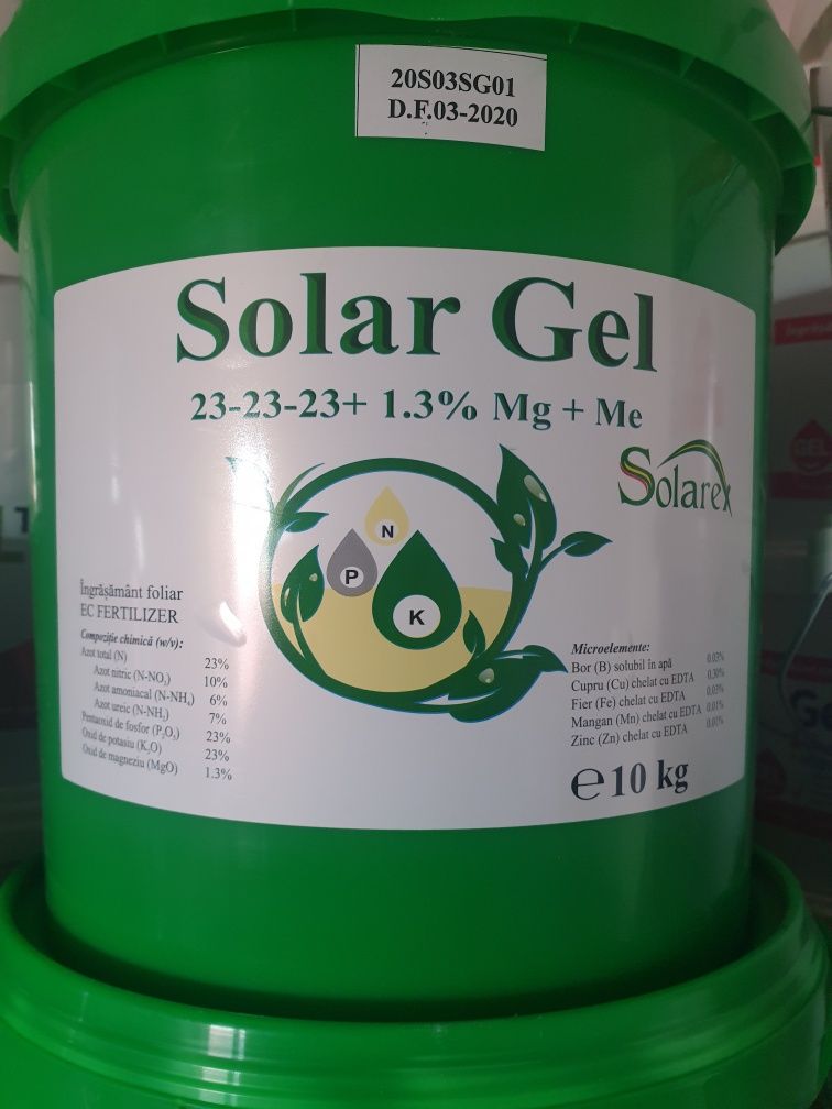 Ingrasamant NPK Solar Gel 23-23-23+ Me + Mg