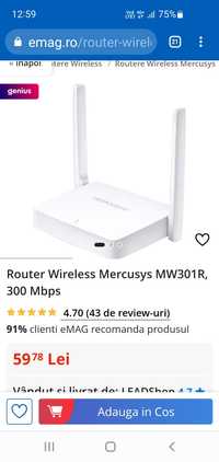 Router Mercusys Mw301r transport gratuit 29.02
