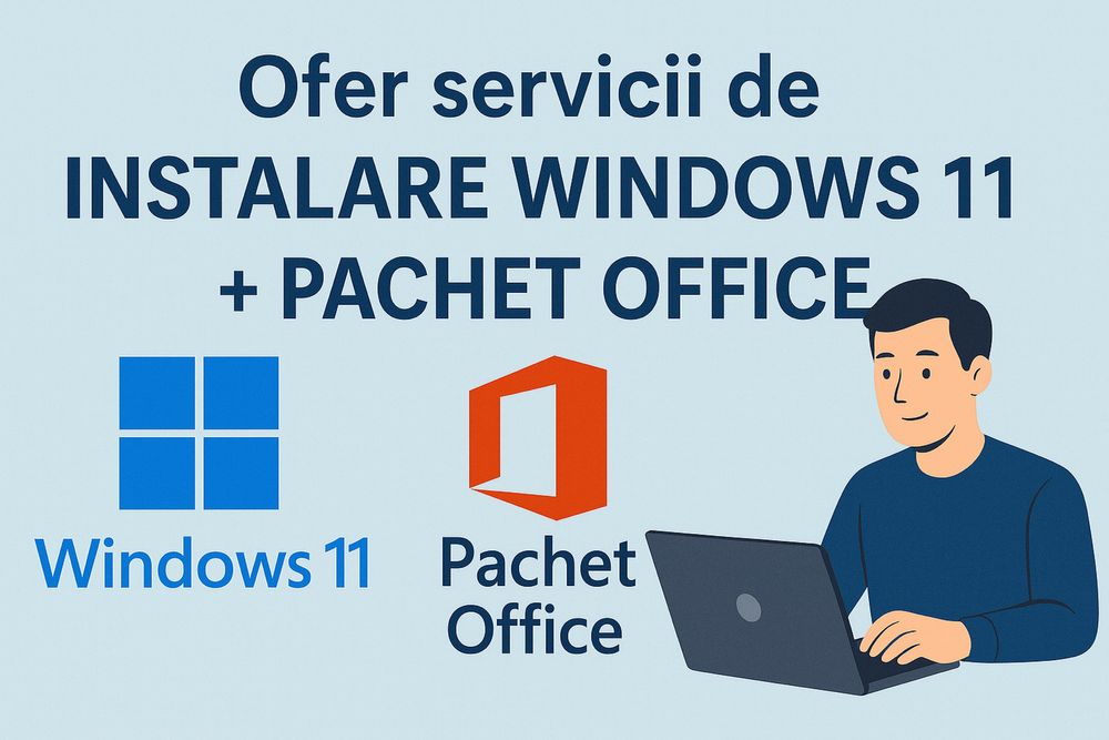 Servicii instalare windows 11 + office