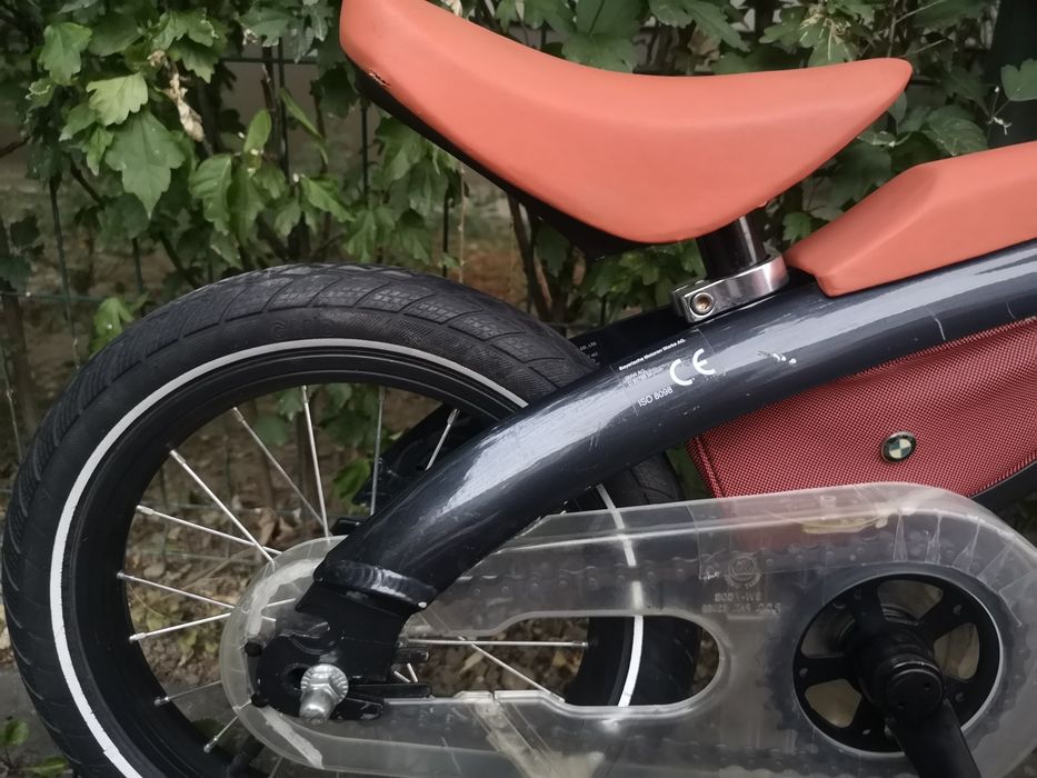 Bicicleta copii BMW Kidsbike 14 zoll negru metal/orange