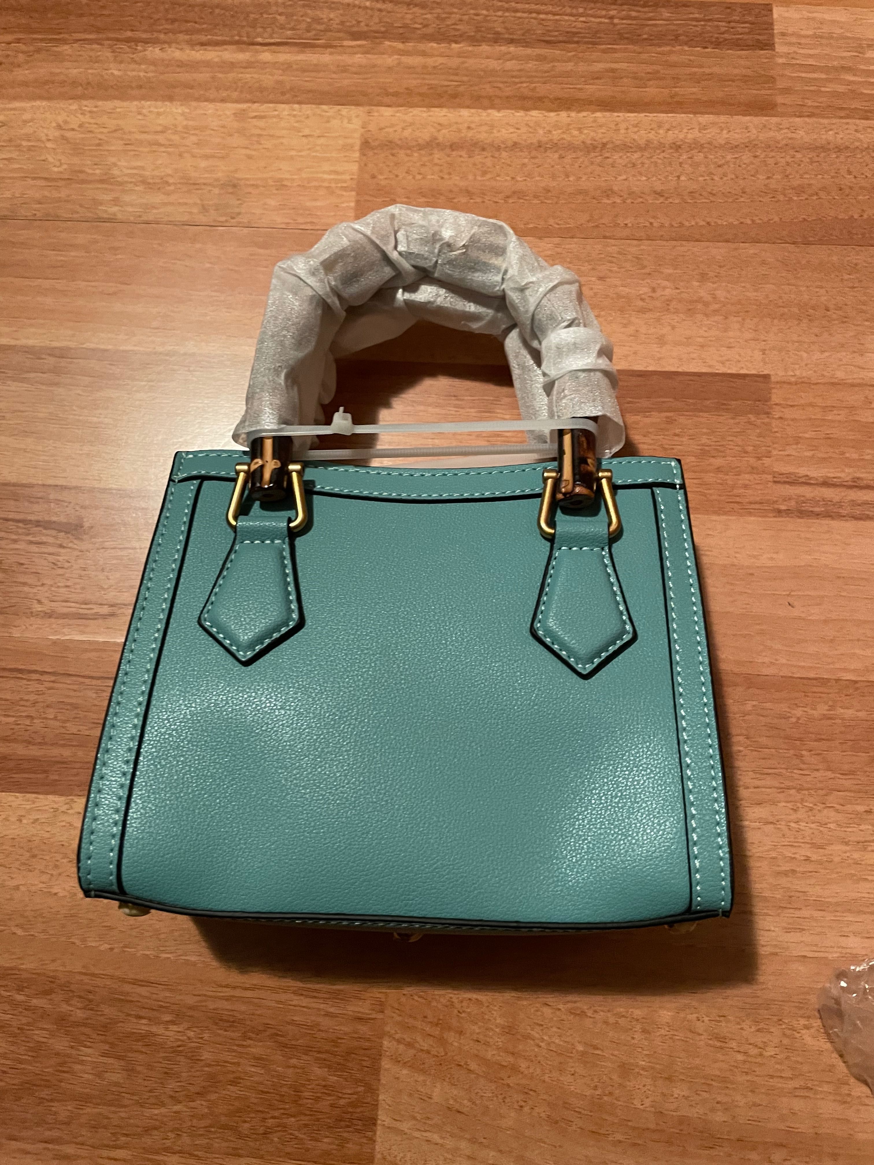 Gucci 655661 17QDT DIANA MINI TOTE Bag - Blue