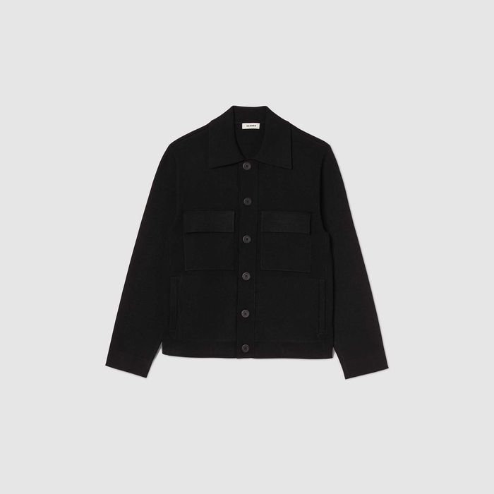 Sandro, Cardigan din tricot Milano New Home, Negru, M