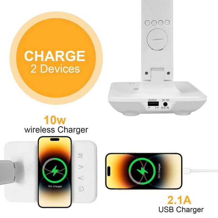 Lampă de birou cu functie incarcare telefon