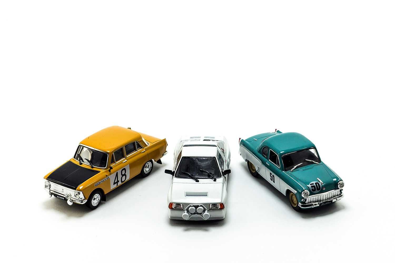 3 коллекционные 3 Раллийные Москвича в масштабе 1:43. ДеАгостини!