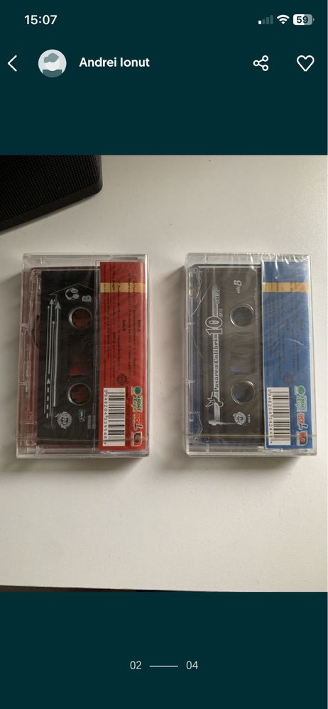 Casete audio sigilate Pasarea Colibri - 10 Ani Vol 1 si Vol 2 Rock