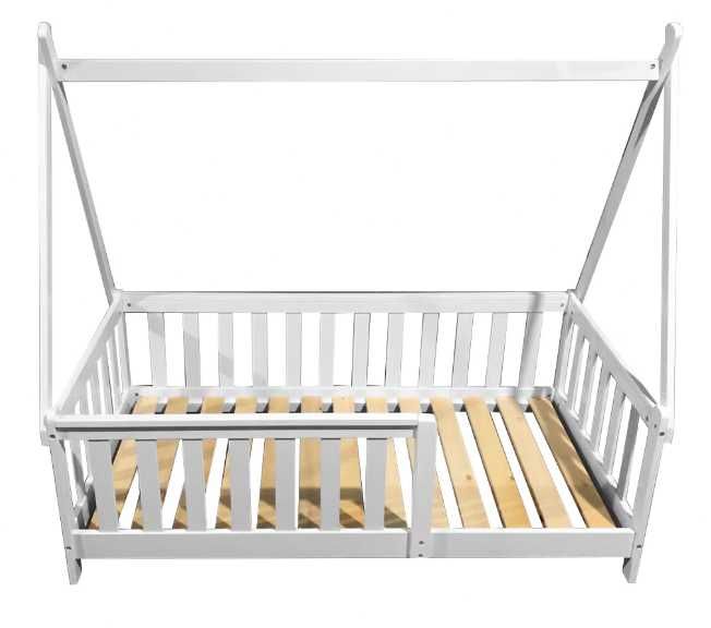 Детско легло U-Grow, Дърво, Размери 140 х 70 см, Бял